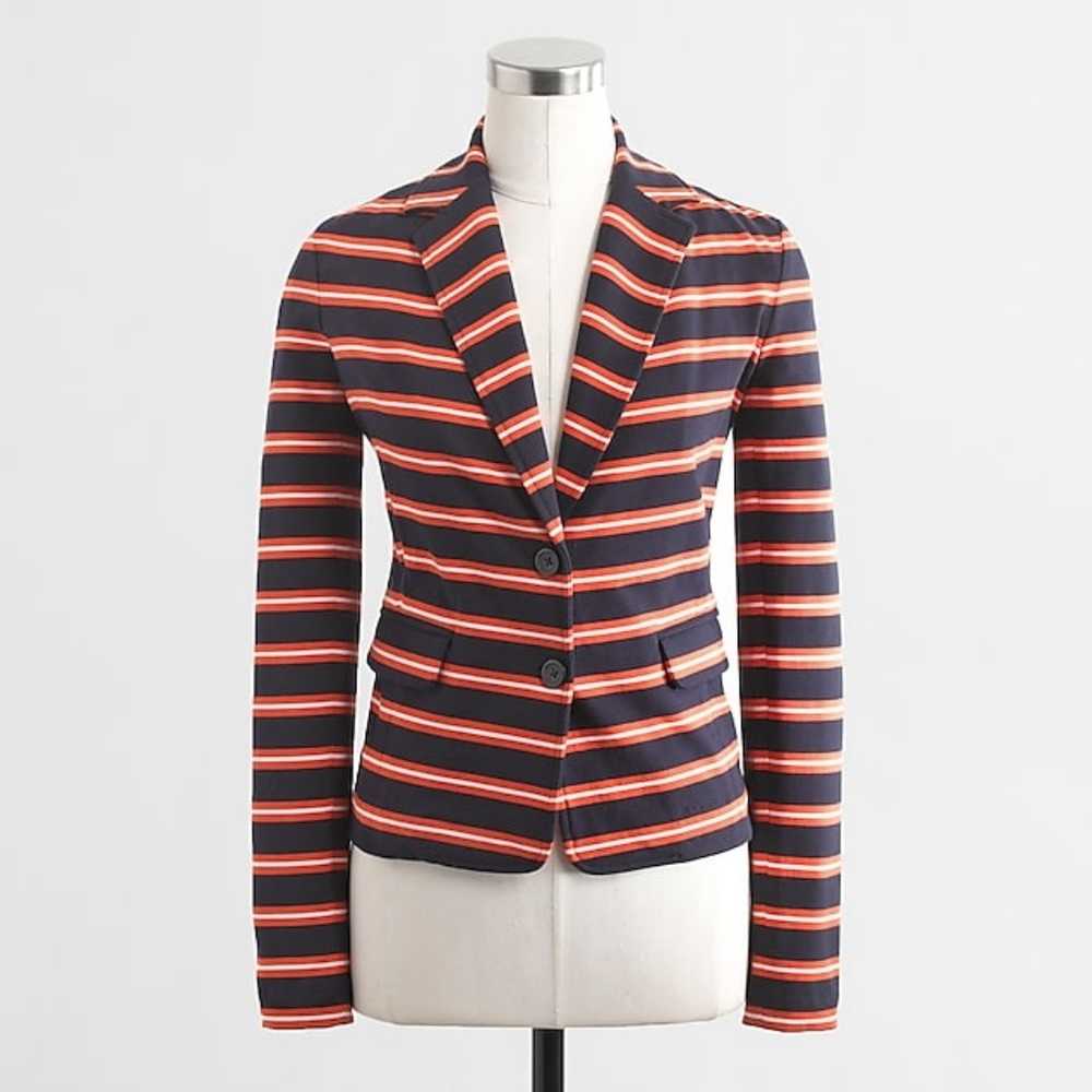 J. Crew Nautical Striped Blazer